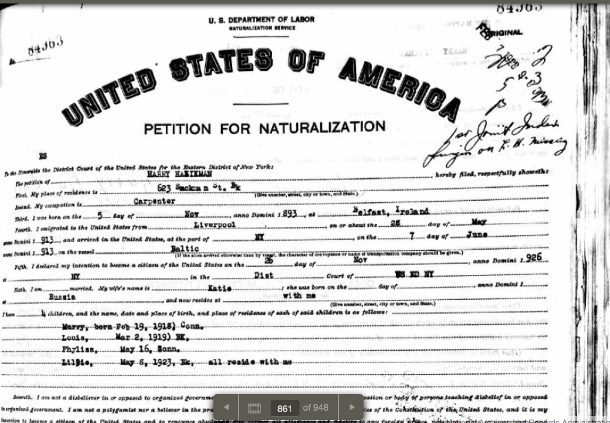 Harry Halikman PetitionforNaturalization